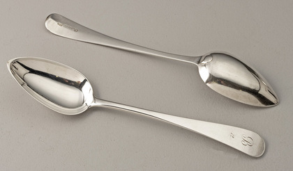 Scottish Georgian Silver Tablespoons (Set of 12, each individually numbered) - Francis Howden